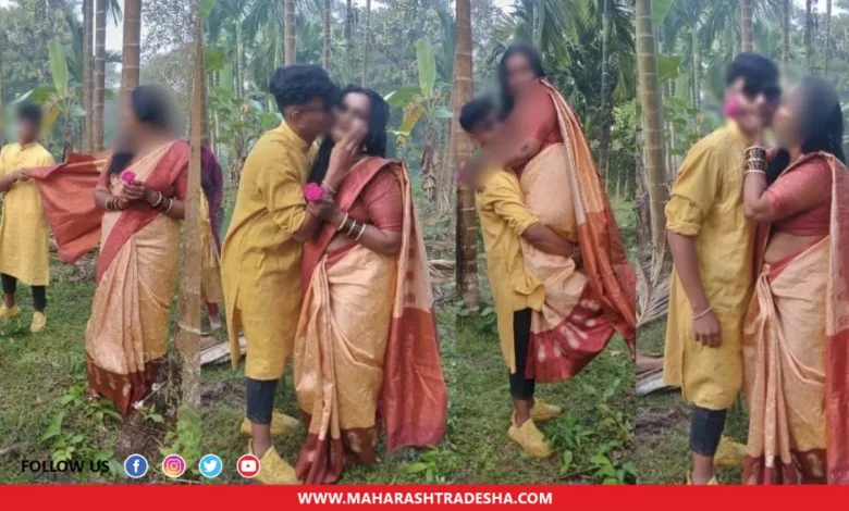 Karnataka Teacher suspended romantic photoshoot with student